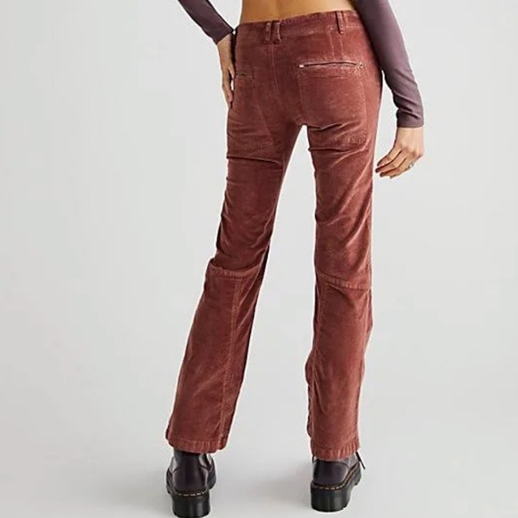 Free People Hit Back Slim Flare Pants - Picture 2 of 13